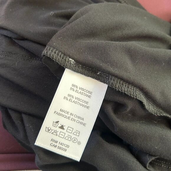 NWT Maette By Stella & Dot XXL‎ Black Shoulder Cut Out Long Sleeve Shirt - Picture 4 of 10